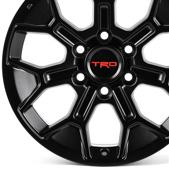 Литые диски 82653 TRD IVF-3015 18 J8 ET15 6x139.7 106.1 чёрный матовый: Фото 2