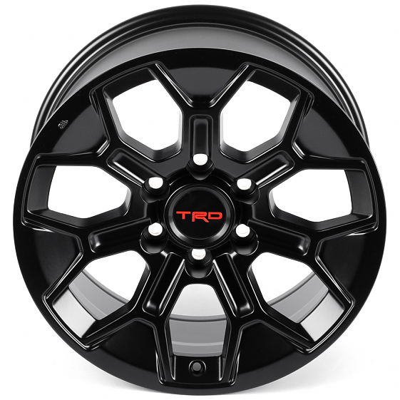 Литые диски 82653 TRD IVF-3015 18 J8 ET15 6x139.7 106.1 чёрный матовый: Фото 3