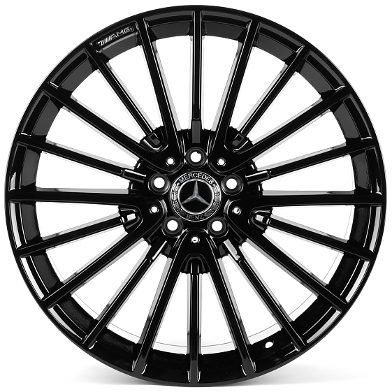 Литые диски 82587 Mercedes-Benz IVF-3064-H3064F 20 J9.5 ET43 5x112 66.5 чёрный глянцевый: Фото 1
