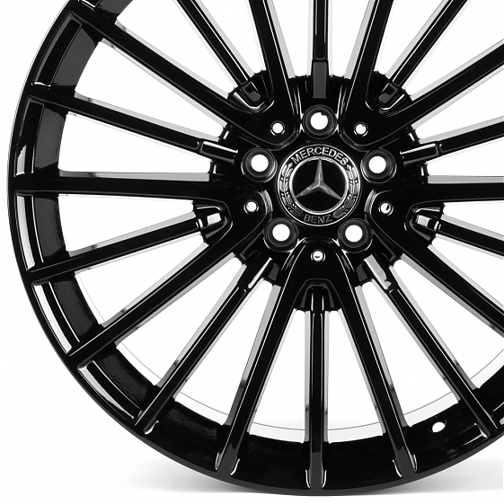 Литые диски 82587 Mercedes-Benz IVF-3064-H3064F 20 J9.5 ET43 5x112 66.5 чёрный глянцевый: Фото 2