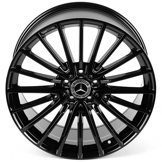 Литые диски 82587 Mercedes-Benz IVF-3064-H3064F 20 J9.5 ET43 5x112 66.5 чёрный глянцевый: Фото 3