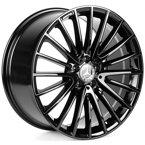 Литые диски 82587 Mercedes-Benz IVF-3064-H3064F 20 J9.5 ET43 5x112 66.5 чёрный глянцевый: Фото 4