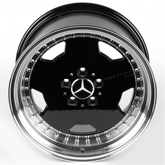Литые диски 82582 Mercedes-Benz iV-953-953 17 J8 ET25 5x112 66.56 чёрный глянцевый + полированный об: Фото 3