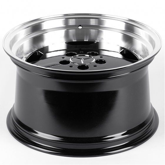 Литые диски 82582 Mercedes-Benz iV-953-953 17 J8 ET25 5x112 66.56 чёрный глянцевый + полированный об: Фото 7
