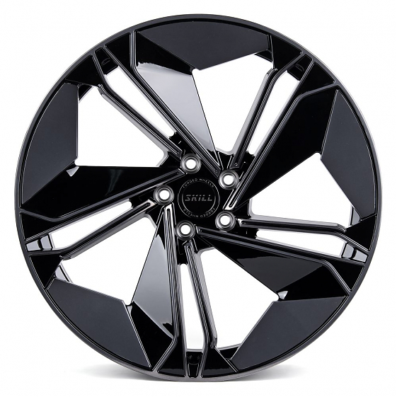 Кованые диски H231030E SKILL SL515-SK199 21 J9.5 ET31 5x112 66.6 чёрный глянцевый + полировка + чёрн: Фото 1
