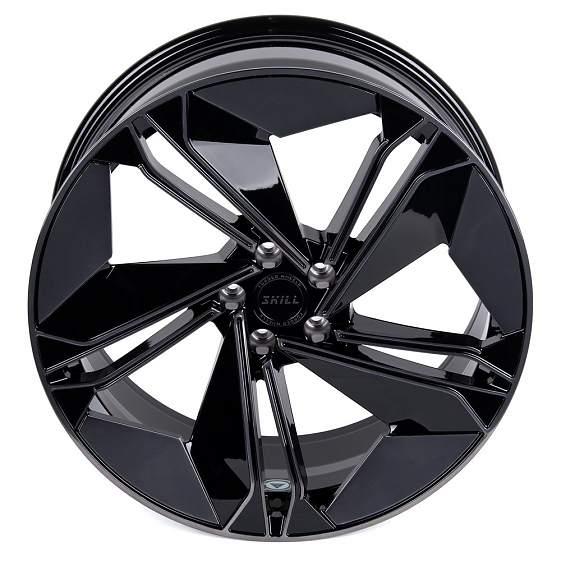 Кованые диски H231030E SKILL SL515-SK199 21 J9.5 ET31 5x112 66.6 чёрный глянцевый + полировка + чёрн: Фото 3