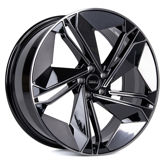 Кованые диски H231030E SKILL SL515-SK199 21 J9.5 ET31 5x112 66.6 чёрный глянцевый + полировка + чёрн: Фото 4