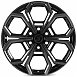 Кованые диски H241229E SKILL SV111-SB563 20 J9 ET50 6x139.7 95.1 чёрный глянцевый + полированные спи