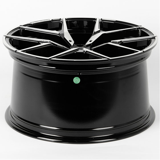 Литые диски 80423 Mercedes-Benz AMG ZT813-DS194 18 J9.5 ET35 5x112 66.6 чёрный + полированные спицы: Фото 7