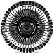 Кованые диски H260609W SKILL SL463-SL189 18 J8 ET52 5x112 66.6 чёрный глянцевый + полированные спицы