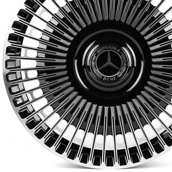 Кованые диски H260609W SKILL SL463-SL189 18 J8 ET52 5x112 66.6 чёрный глянцевый + полированные спицы: Фото 2
