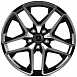 Кованые диски H241228B SKILL SL463-SV452 20 J9.5 ET35 5x130 84.1 чёрный глянцевый + полированные спи