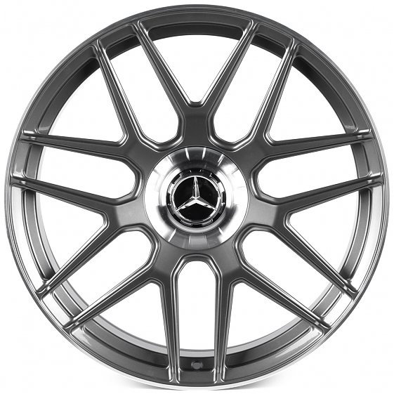 Кованые диски 0923-37 PTRACING FG474X-SL238 21 J10 ET42 5x112 66.5 графит + полированный обод: Фото 1