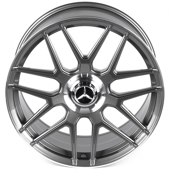 Кованые диски 0923-37 PTRACING FG474X-SL238 21 J10 ET42 5x112 66.5 графит + полированный обод: Фото 3