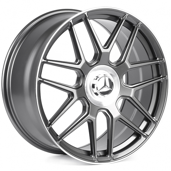 Кованые диски 0923-37 PTRACING FG474X-SL238 21 J10 ET42 5x112 66.5 графит + полированный обод: Фото 4