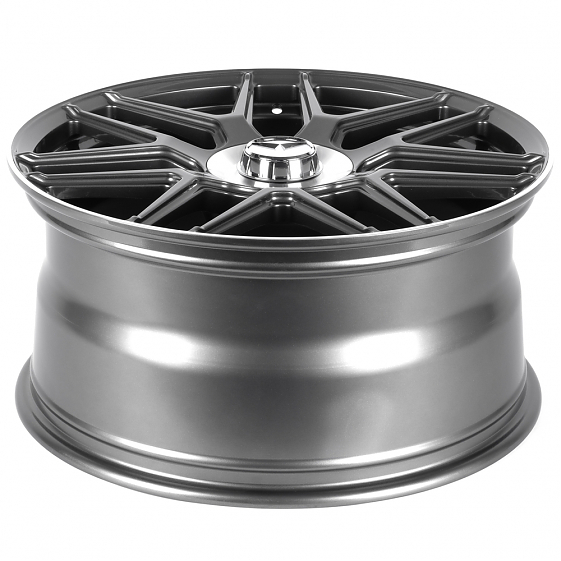 Кованые диски 0923-37 PTRACING FG474X-SL238 21 J10 ET42 5x112 66.5 графит + полированный обод: Фото 7