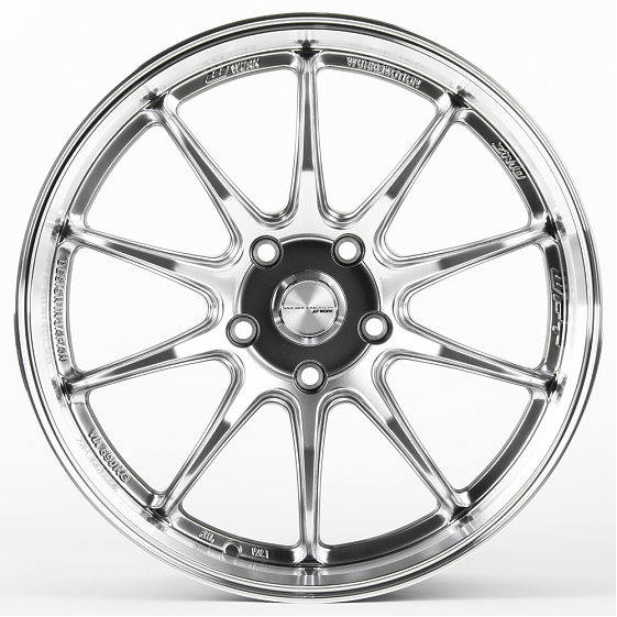 Литые диски 81078 Work F0111-SK164 18 J8.5 ET35 5x120 72.6 серебро тёмное + полированный обод: Фото 1