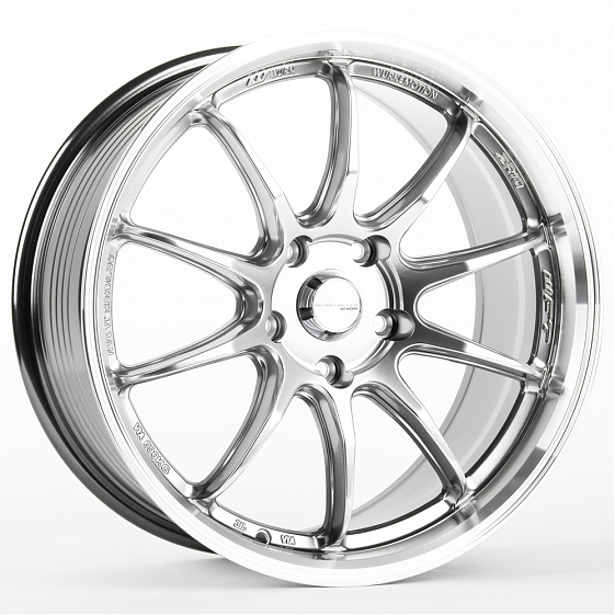 Литые диски 81078 Work F0111-SK164 18 J8.5 ET35 5x120 72.6 серебро тёмное + полированный обод: Фото 4