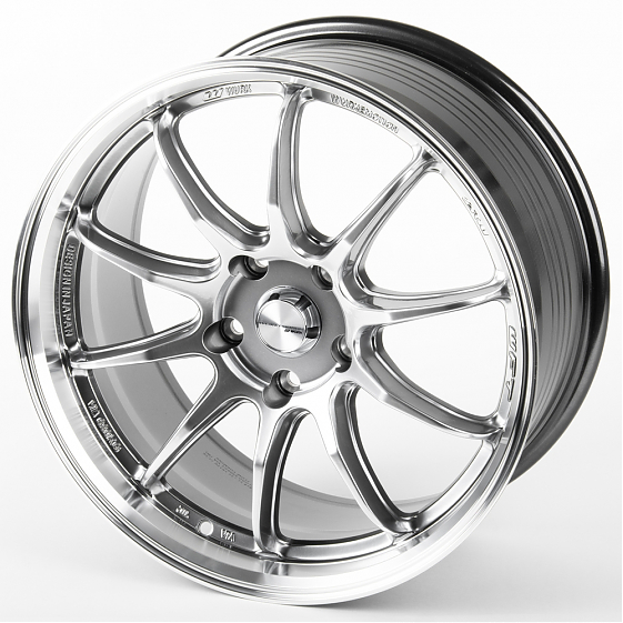 Литые диски 81078 Work F0111-SK164 18 J8.5 ET35 5x120 72.6 серебро тёмное + полированный обод: Фото 6