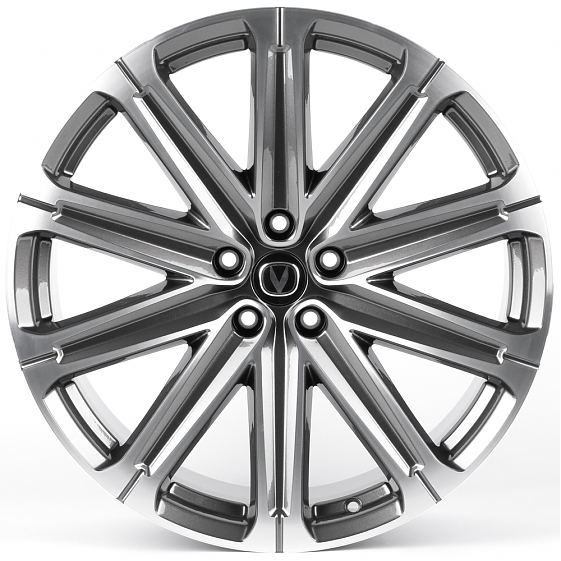 Литые диски 82385 Changan 10731 21 J9 ET35 5x114.3 60.1 серебро тёмное: Фото 1