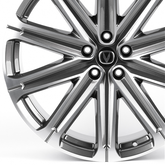 Литые диски 82385 Changan 10731 21 J9 ET35 5x114.3 60.1 серебро тёмное: Фото 2