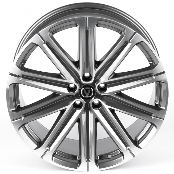 Литые диски 82385 Changan 10731 21 J9 ET35 5x114.3 60.1 серебро тёмное: Фото 3