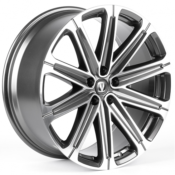 Литые диски 82385 Changan 10731 21 J9 ET35 5x114.3 60.1 серебро тёмное: Фото 4