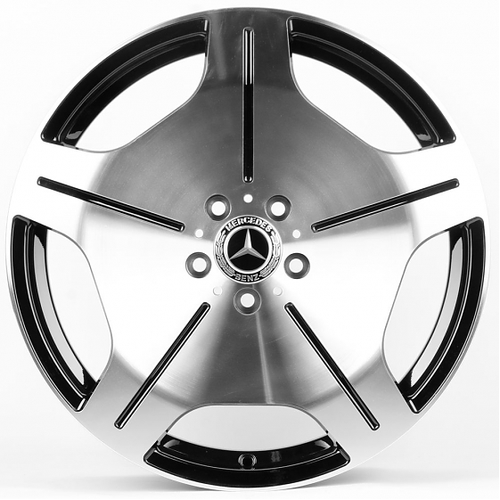Литые диски 80635 BMW F148-DS204 19 J8.5 ET38 5x112 66,56 чёрный + полированные спицы: Фото 1