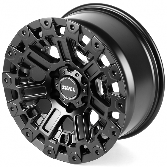 Кованые диски H260527A SKILL SV152-SL191 18 J9 ET15 6x139.7 106.1 чёрный матовый: Фото 6
