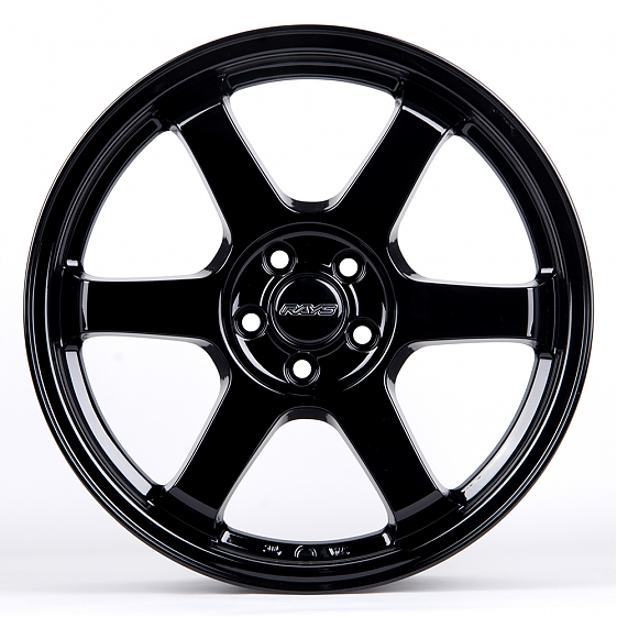 Литые диски 80883 Rays 6068D-SV272 17 J7.5 ET35 5x100 57.1 чёрный глянцевый: Фото 1