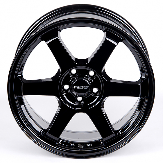 Литые диски 80883 Rays 6068D-SV272 17 J7.5 ET35 5x100 57.1 чёрный глянцевый: Фото 3