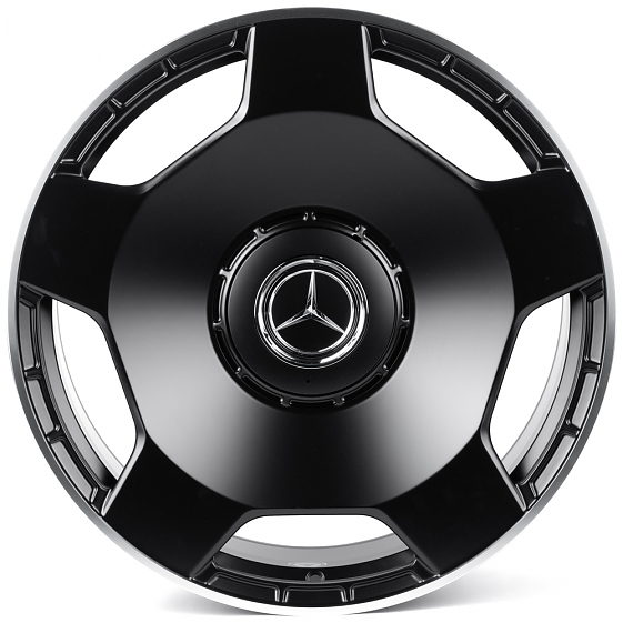Кованые диски H260204Y SKILL SL466-SK365 23 J10 ET20 5x130 84.1 чёрный матовый + полированный обод: Фото 1