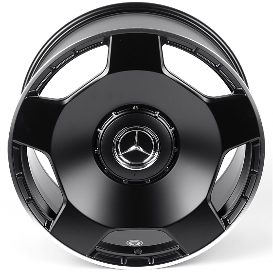 Кованые диски H260204Y SKILL SL466-SK365 23 J10 ET20 5x130 84.1 чёрный матовый + полированный обод: Фото 3