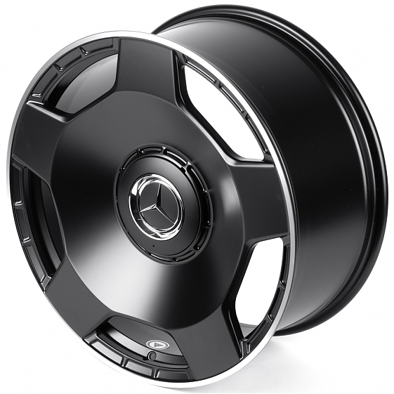 Кованые диски H260204Y SKILL SL466-SK365 23 J10 ET20 5x130 84.1 чёрный матовый + полированный обод: Фото 6