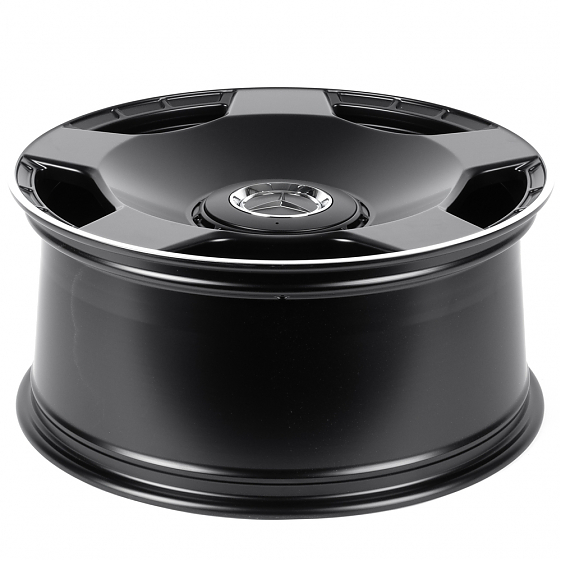 Кованые диски H260204Y SKILL SL466-SK365 23 J10 ET20 5x130 84.1 чёрный матовый + полированный обод: Фото 7
