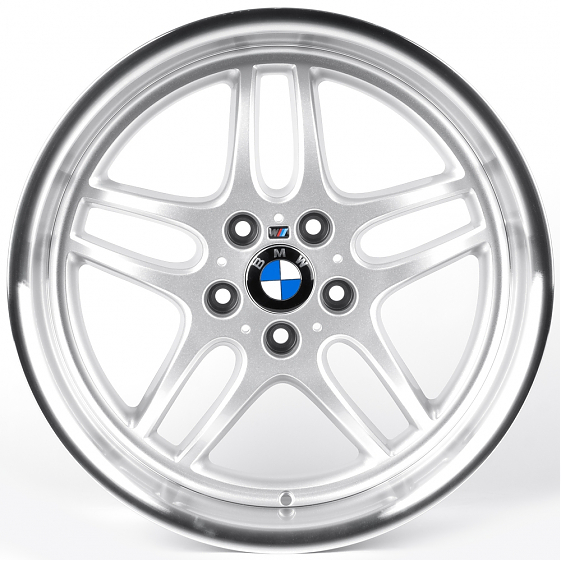 Литые диски 82360 BMW iV141-SF088 19 J10 ET20 5x120 74.1 серебро + полированный обод: Фото 1