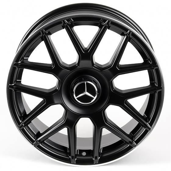 Литые диски 80960 Mercedes-Benz 10713-SB393 18 J8 ET35 5x112 66.6 чёрный матовый + полированный обод: Фото 3