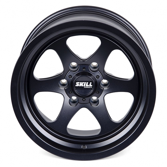 Кованые диски 230621Q SKILL SB052-DS186 17 J9.5 ET-25 6x139.7 106.1 черный матовый: Фото 3