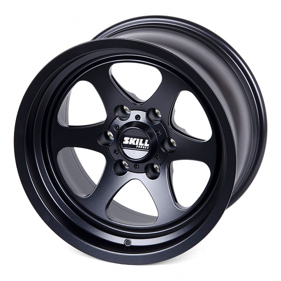 Кованые диски 230621Q SKILL SB052-DS186 17 J9.5 ET-25 6x139.7 106.1 черный матовый: Фото 6