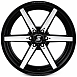 Кованые диски H240326H SKILL SD102-SL101 22 J12 ET-44 6x139.7 77.8 чёрный глянцевый + белые декорати