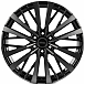Кованые диски H250522G SKILL SV180-SL204 19 J8 ET46 6x114.3 67.1 чёрный глянцевый + полированные спи