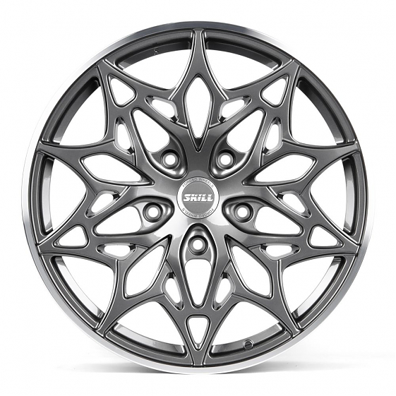 Кованые диски 230315T SKILL SL351-CS267 20 J9 ET40 5x150 110.1 графит глянцевый + полированный обод: Фото 1
