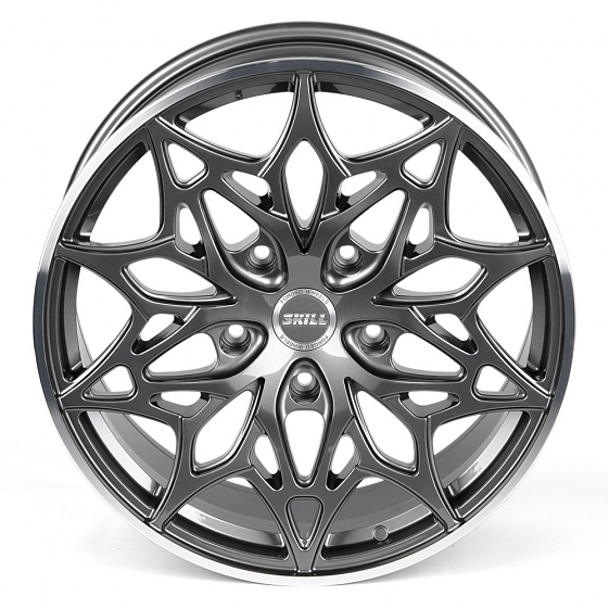 Кованые диски 230315T SKILL SL351-CS267 20 J9 ET40 5x150 110.1 графит глянцевый + полированный обод: Фото 3