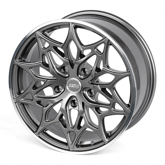 Кованые диски 230315T SKILL SL351-CS267 20 J9 ET40 5x150 110.1 графит глянцевый + полированный обод: Фото 6
