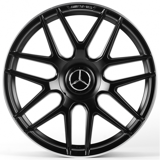 Литые диски 81684 Mercedes-Benz FC933-SM232 20 J9.5 ET43 5x112 66,45 чёрный матовый + полированный о: Фото 1