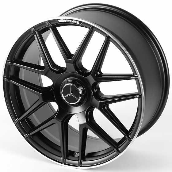 Литые диски 81684 Mercedes-Benz FC933-SM232 20 J9.5 ET43 5x112 66,45 чёрный матовый + полированный о: Фото 6
