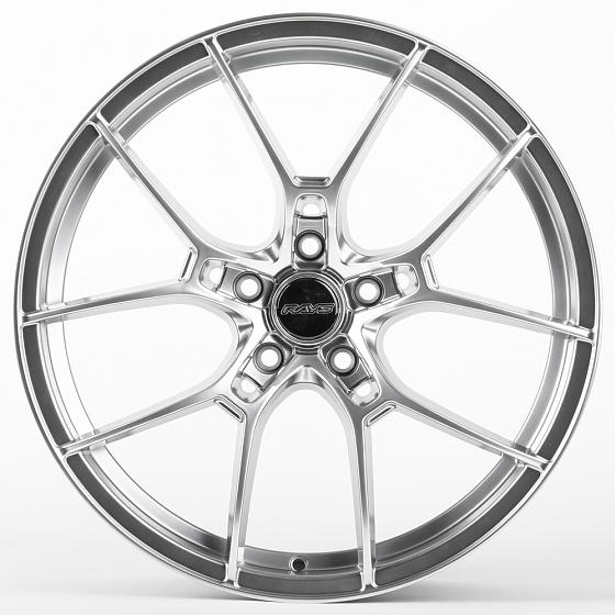 Литые диски 81097 Rays F0451-SL064 19 J8.5 ET35 5x114.3 73.1 серебро тёмное: Фото 1