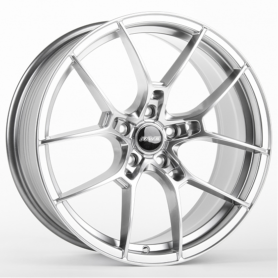 Литые диски 81097 Rays F0451-SL064 19 J8.5 ET35 5x114.3 73.1 серебро тёмное: Фото 4