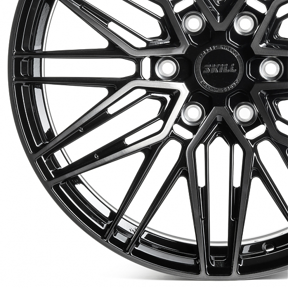 Кованые диски H231102G SKILL SV749-SB418 20 J9 ET28 6x139.7 106.1 чёрный глянцевый + полированные сп: Фото 4