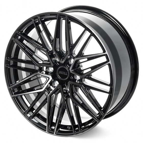 Кованые диски H231102G SKILL SV749-SB418 20 J9 ET28 6x139.7 106.1 чёрный глянцевый + полированные сп: Фото 5